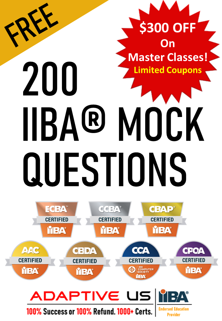 Cover Page - IIBA Model Questions - For IIBA Ad v1.2