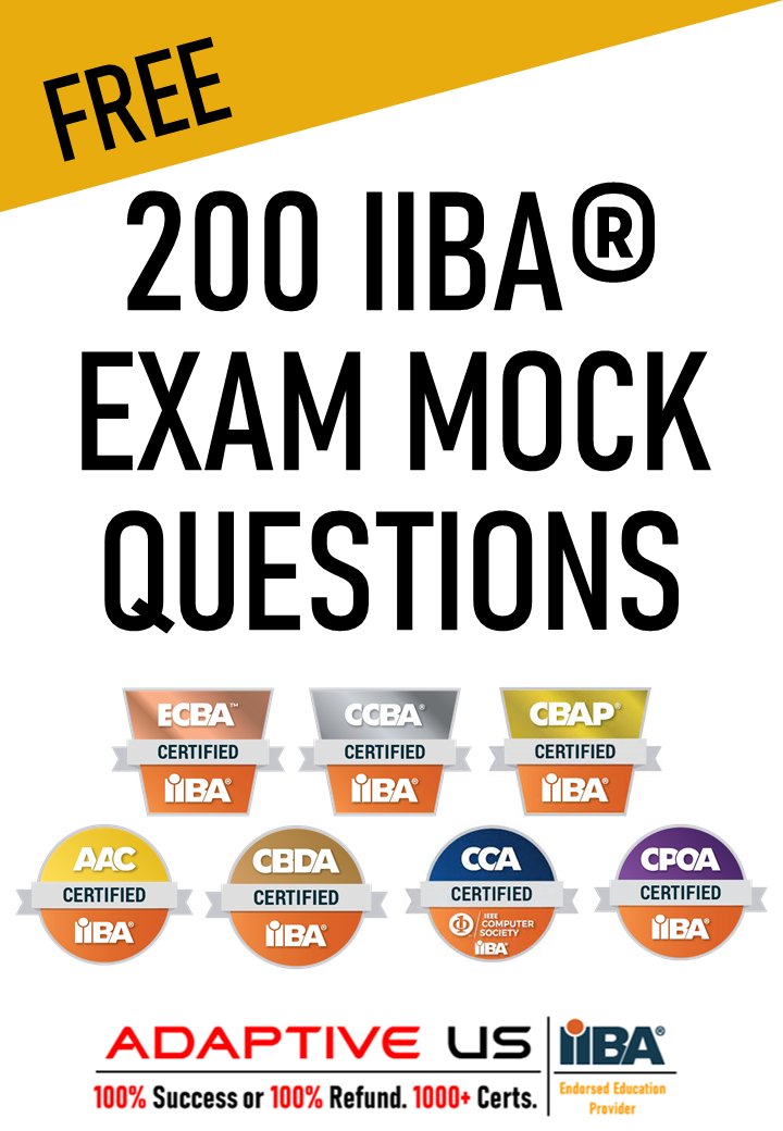 Cover Page - IIBA Model Questions - For IIBA Ad
